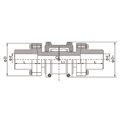 JSS双法兰蛇形弹簧联轴器