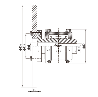JSP 制动盘式蛇形弹簧联轴器